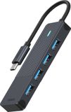 Rapoo UCH-4001 USB-C Hub, 4x USB-A, 5 Gbit/s, Zwart