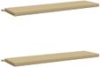 vidaXL Coussins de banc SOEST 2 pièces 100% Polyester Beige 160 x 40 x 5 cm