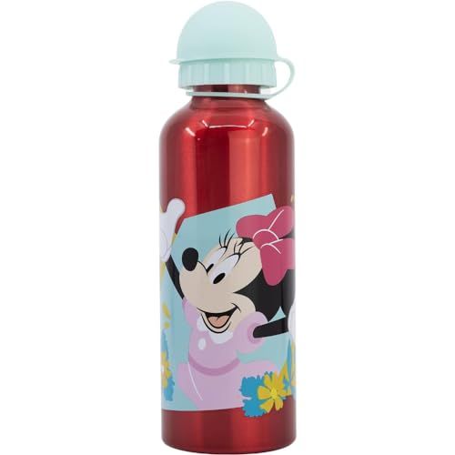 Stor Aluminium kinderfles van 530 ml met Disney Minnie Graphics