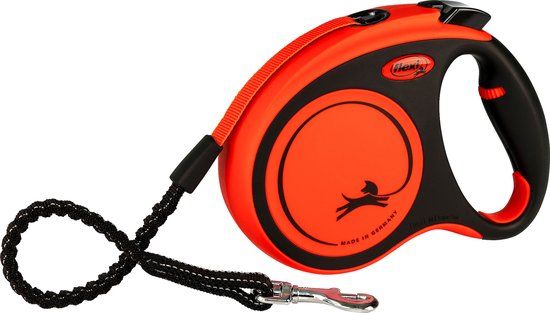 Flexi XTREME Rollijn Hondenriem - Tape - M - 5 m - Oranje