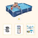 Bestway Rechthoekig Steel Pro Zwembad - 300 x 201 x 66 cm - Blauw
