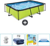 EXIT Rechthoekig Lime Frame Zwembad - 300 x 200 x 65 cm - Groen