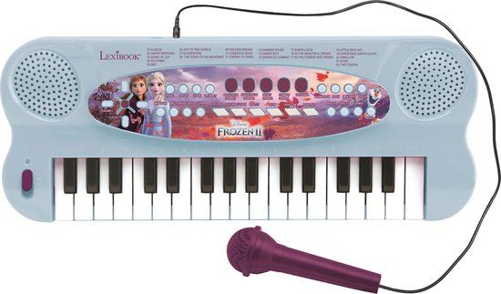 Lexibook Frozen Keyboard - Elektrisch Keyboard met Microfoon - Blauw