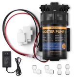 Pompe d'appoint 24V pour systèmes d'osmose inverse, avec raccord rapide et protection contre la pression