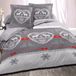 Housse de couette pour lit deux personnes Gris Hiver
