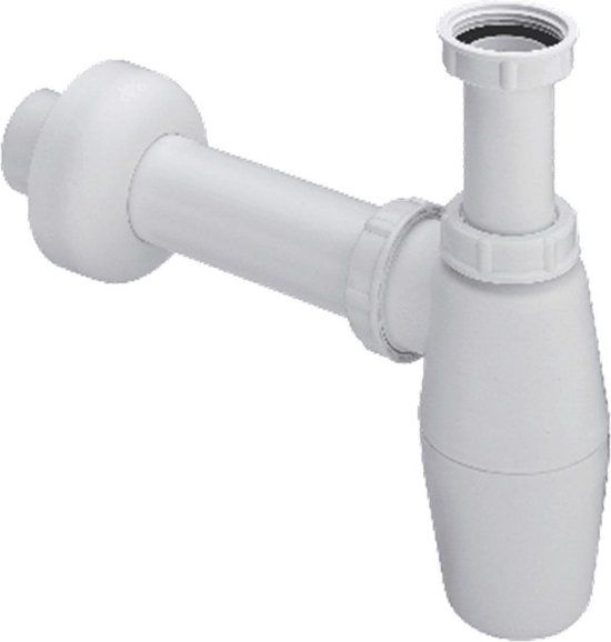 Saniclass Wastafelsifon - Wit - Messing - 3 jaar garantie