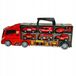 Smily Play Camion rouge valise jouet avec voitures et hélicoptère