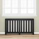 VidaXL Radiator cover black oak 149 x 20 x 82 cm carved wood