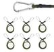 Solidchoice - Set de 5 sangles élastiques en caoutchouc avec mousqueton 60 cm