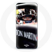 Maniacase Hoesje voor Samsung Galaxy A8 Plus Formule 1 coureur Max Verstappen