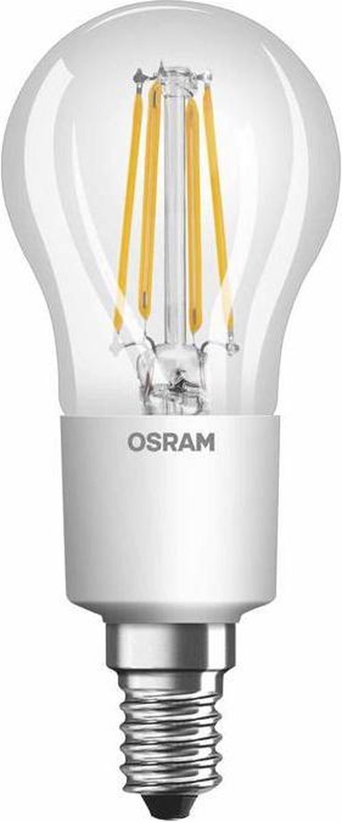 Osram 4058075434844 LED-lamp Energielabel F (A - G) E27 Peer 5 W = 40 W Koudwit (Ø x l) 45 mm x 77 mm 1 stuk(s)