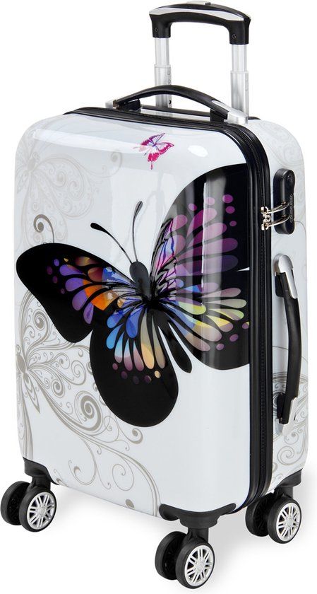 Monzana Hardcase Koffer Vlinder XL - Polycarbonaat 89L 75x49x29cm