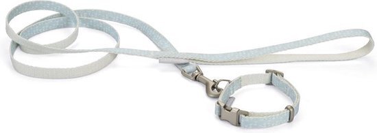 Beeztees Puppyset Tori - Hondenhalsband+Looplijn - Blauw