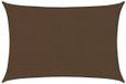 Merkloos Zonnezeil - 2,5 x 3,5 m - Bruin - HDPE - 160 g/m² - UV-Bescherming - Waterdoorlatend - Inclusief Bevestigingstouwen - Rechthoekig