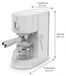StarTech Espressomachine 15 bar 58 mm filterhouder 1500 W snelle opwarmfunctie 1,5 liter waterreservoir (uitneembaar) Melkopschuimer 100–240 V Amerikaanse stekker
