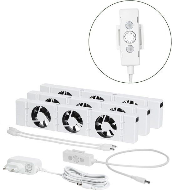 SpeedComfort Radiator Ventilator Trio set - Energiezuinig - Wit