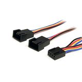 StarTech.com Y-kabel voor ventilator 30cm - 4-pins PWM splitterkabel - stroomverdelingskabel - 1 x Molex ventilator (bus) naar 2 x Molex (stekker), 12 inch