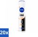 NIVEA Déodorant Spray Zwart & Wit Ultieme Impact Anti-Transpirant 150 ml - Lot économique - 20 pièces