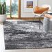 Safavieh Astratto Modern ADR112 tapijt, rechthoekig, gevlochten, collectie Adirondack, zilver/zwart, 122 x 183 cm
