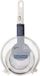 Excellent Houseware Keuken vergieten set - 3-delig - kunststof - metalen handvat - 3 formaten - wit
