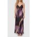 GUESS Robe longue d'hiver Raven Lights d'hiver violet Taille : 46