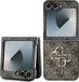 Guess 4G Metal Logo Backcover hoesje - voor Samsung Galaxy Z Flip6 / Flip7 FE - Bruin
