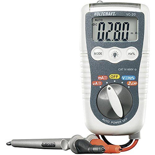 VOLTCRAFT VC-20 Multimeter Digitaal Spatdicht (IP54) CAT IV 600 V