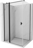 Mexen Mist T cabine de douche porte battante 115 x 120 cm, transparent, noir