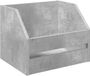 vidaXL Vinyl Album Doos Betongrijs 38 x 30 x 29 cm Bewerkt Hout