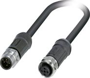Phoenix Contact 1454189 Sensor/actuator connector, geassembleerd M12 Aantal polen: 4 Stekker, recht, Bus, recht 2.00 m 1 stuk(s)