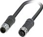 Phoenix Contact 1454189 Sensor/actuator connector, geassembleerd M12 Aantal polen: 4 Stekker, recht, Bus, recht 2.00 m 1 stuk(s)