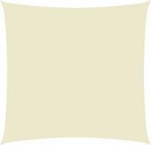vidaXL Zonnescherm vierkant 5x5 m oxford stof crèmekleurig