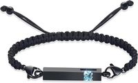 Hemelwinkel Luxe As Armband - Verstelbaar - 24 CM - Met Ashanger - Blue Light