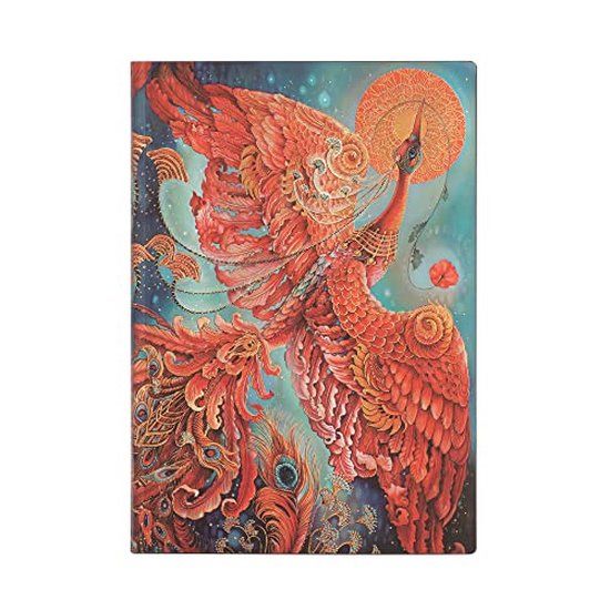 Paperblanks Notitieboek Flexi Midi Lijn Birds of Happiness Firebird 13 x 18 cm
