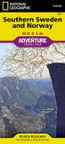 SOUTHERN National Geographic Adventure Map Southern Norway and Sweden