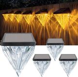 Merkloos / Sans marque Wan GmbH Solar LED Buitenlampen Set van 4 - Tuin- en Padverlichting