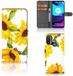 B2Ctelecom Hoesje voor Motorola Moto E20 | E30 | E40 Zonnebloemen