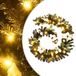 vidaXL Kerstslinger met LED-lampjes - 2,7 m - PVC - zwart