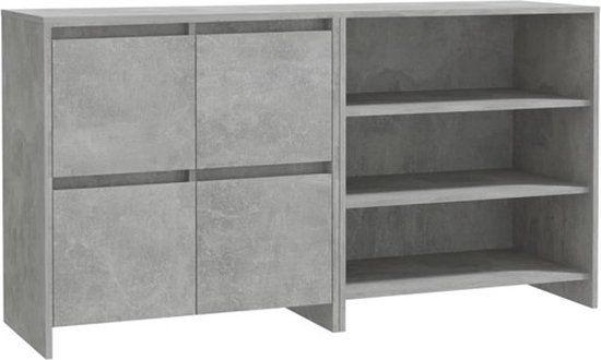 vidaXL Dressoir bewerkt hout betongrijs