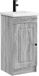vidaXL Meuble de salle de bain avec lavabo Gris Sonoma 42 x 40 x 84,5 cm