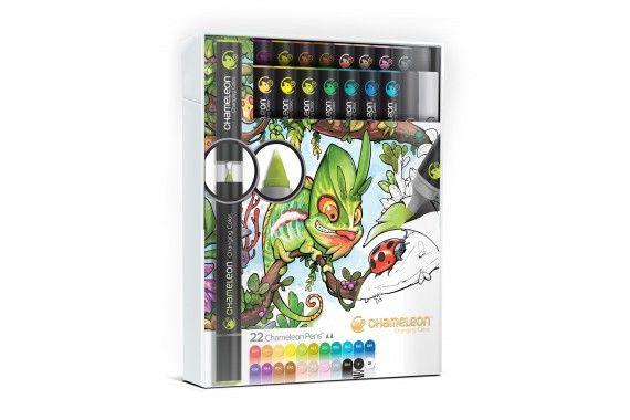 Chameleon CT2201 - Deluxe Marker Set - 22 Pens - Multicolour