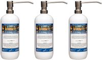 Claudius Cosmetics B.V. Hammam Herbal Hairconditioner 1 liter met luxe RVS zilverkleurige pomp - set van 3 stuks