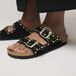 Birkenstock Arizona Rivet Black Dames Suède Slides Maat 40