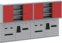 vidaXL Gereedschapskast Set Rood Gepoedercoat Staal
