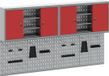 vidaXL Gereedschapskast Set Rood Gepoedercoat Staal