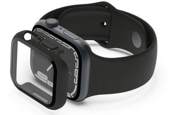 Belkin TemperedCurve Apple Watch 45 / 44 mm screenprotector Zwart
