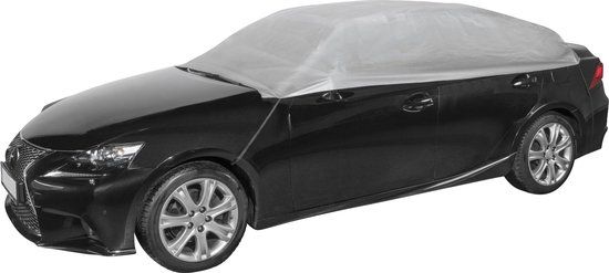 Walser Autoafdekking AllWeather halfgarage maat L - Lichtgrijs - Waterdicht - Universeel