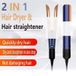 StarTech 2-in-1 Haartool - Föhn en stijltang - Negatieve ionen - Geschikt voor nat en droog haar - 1200–1600 W - Wandmontage - Temperatuurregeling - Blauw, EU-stekker