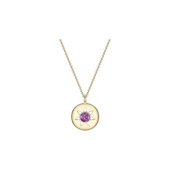 Glanzstücke München Ankerketting Zilver 925 zilver Amethist 45 cm voor dames