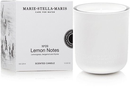 Marie-Stella-Maris Luxe Geurkaars No.09 Lemon Notes - 300 gr - Wit
